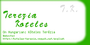 terezia koteles business card