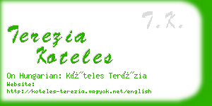 terezia koteles business card